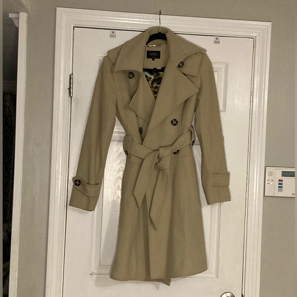 Laundry Be Shelli Segal Camel Wool Belted Coat